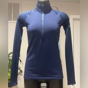 Nike Women's Navy Blue Long Sleeve Pullover, Size Medium